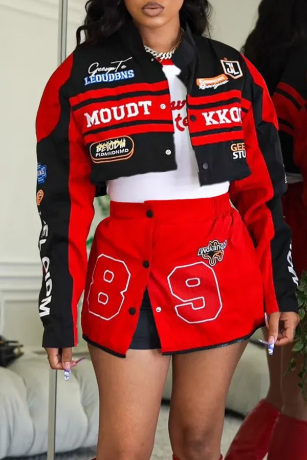 Casual Turndown Collar Long Sleeve Two Pieces
