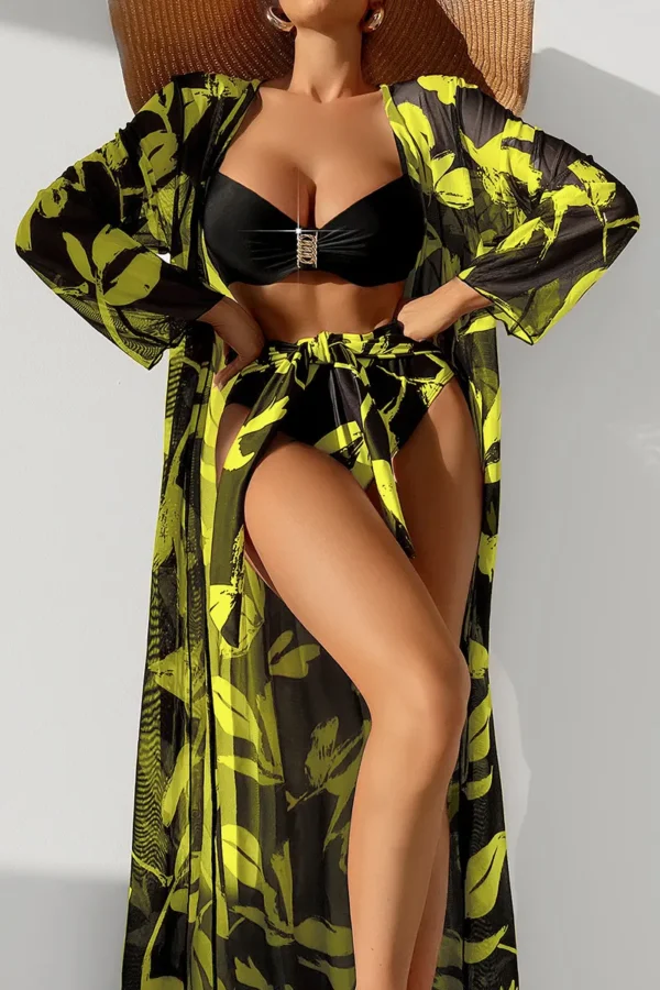 Yellow Sportswear 3 Piece Sets(With Paddings)