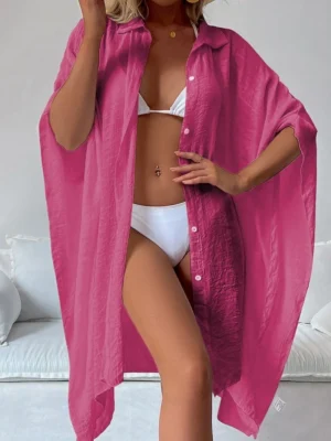 Sexy Casual Cardigan Swimwear Cover Up