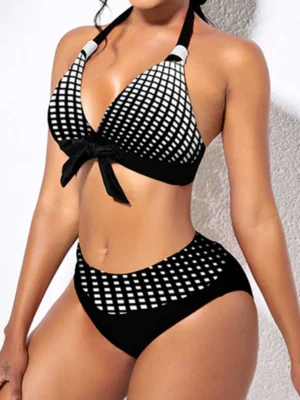 Sexy Backless Swimwears Three-piece Set (With Paddings)