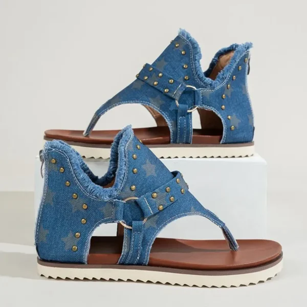 Black Casual Rivets Comfortable Out Door Shoes