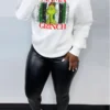 Daily Party Print O Neck Tops