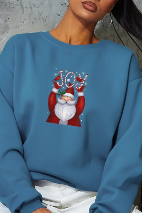 Daily Christmas Santa Claus O Neck Winter Sweatshirt