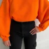 Casual Solid Basic O Neck Sweatshirt