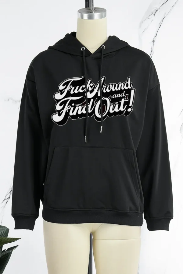 Black Casual Daily Print O Neck Tops