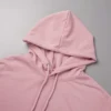 Pink Cute Print Hooded Collar Tops