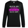 Black Casual Print Letter O Neck Tops