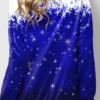 Casual Print Hooded Collar Tops