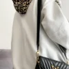 Black Casual Leopard Print Pocket Hooded Tops