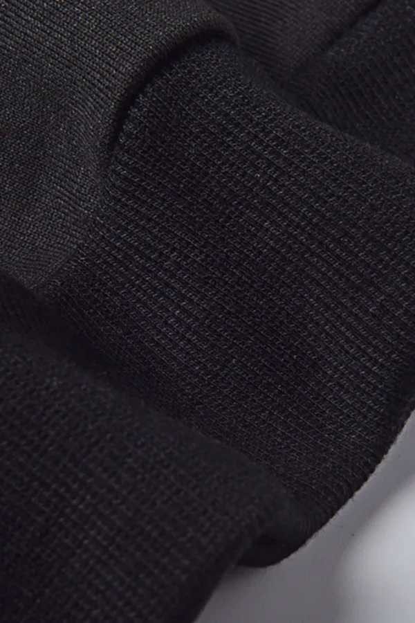 Black Casual Daily Letter O Neck Tops