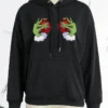 Casual Print Hooded Collar Tops