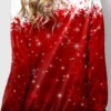 Casual Print Hooded Collar Tops