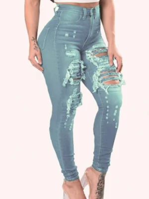 Fashion Casual Ripped Skinny Denim Jeans