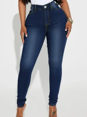 Casual High Waist Skinny Denim Jeans