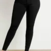 Black Casual High Waist Skinny Denim Jeans