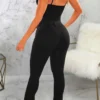 Black Casual Slit High Waist Skinny Ripped Denim Jeans