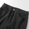 Black Casual High Waist Skinny Ripped Denim Jeans