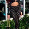 Black Sexy Hollowed Out O Neck Skinny Jumpsuits