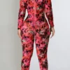 Sexy Zipper O Neck Skinny Jumpsuits
