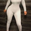 Sexy Strapless Regular Jumpsuits