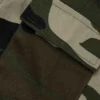 Army Green Camouflage Turn-back Collar Straight Cargo Jumpsuits