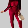 Sweet Oblique Collar Loose Jumpsuits