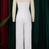 Casual Flower Shape Spaghetti Strap Loose Jumpsuits