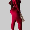 Sweet Oblique Collar Loose Jumpsuits