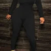 Sexy Strapless Regular Jumpsuits