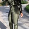 Sweet Oblique Collar Loose Jumpsuits