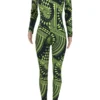 Black Fashion Zipper Collar Skinny Jumpsuits