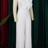 Casual Flower Shape Spaghetti Strap Loose Jumpsuits
