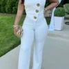 Sexy Casual Street Daily Vacation Jumpsuit