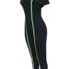 Fashion Casual Sportswear Zipper Collar Skinny Jumpsuits