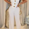 Sexy Casual Street Daily Vacation Jumpsuit