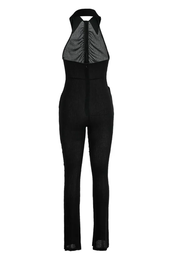 Sexy Casual Backless Halter Skinny Jumpsuits