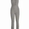 Sexy Casual Backless Halter Skinny Jumpsuits