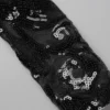 Black Sexy Hollowed Out Sequins See-through V Neck Skinny Jumpsuit
