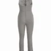 Sexy Casual Backless Halter Skinny Jumpsuits