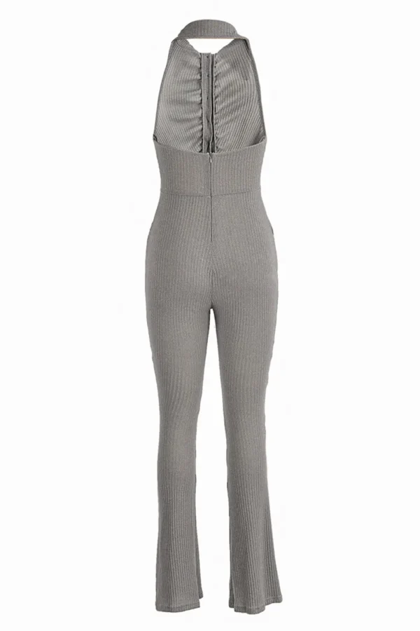 Sexy Casual Backless Halter Skinny Jumpsuits