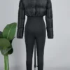 Casual Zipper Collar Skinny Jumpsuits