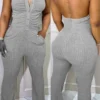 Sexy Casual Backless Halter Skinny Jumpsuits