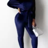 Sweet Oblique Collar Loose Jumpsuits