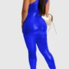 Street Oblique Collar Skinny Jumpsuit