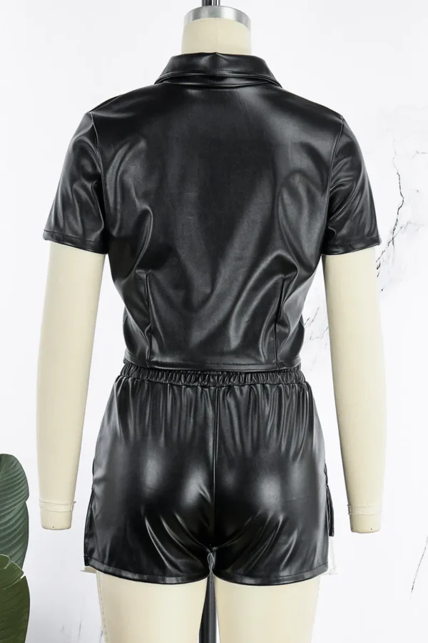 Casual Turndown Collar Tops