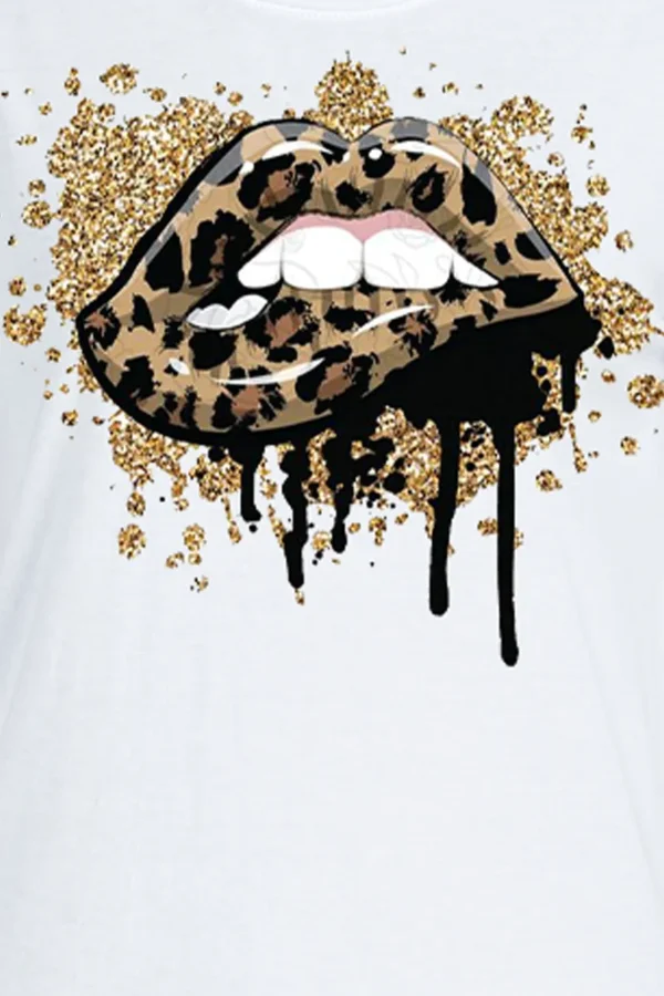 Vintage Leopard O Neck T-Shirts