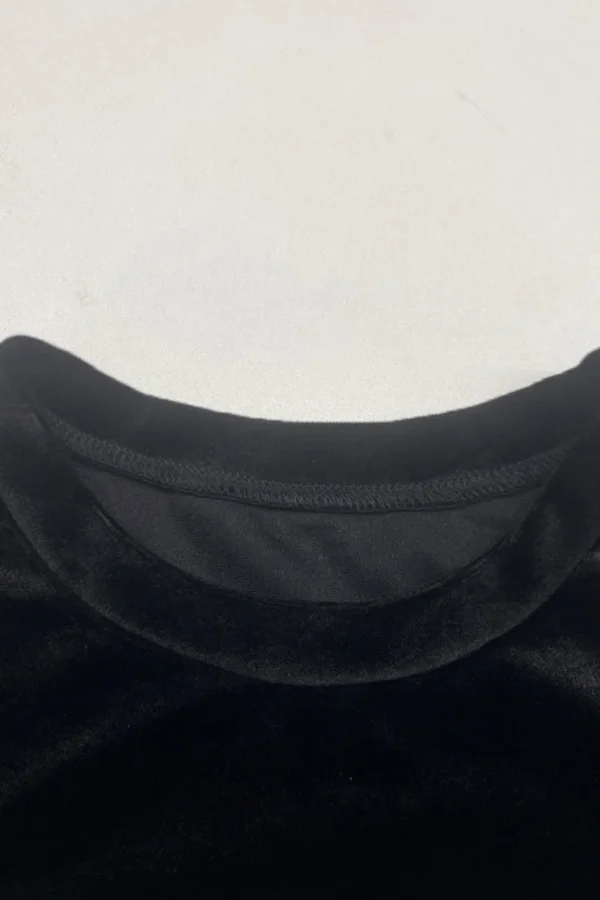 Black Casual Butterfly O Neck T-Shirts