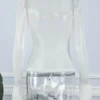 See-through Mesh Turndown Collar Tops