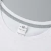 White Vintage Print Letter O Neck T-Shirts