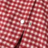 Casual Plaid Letter Turndown Collar Tops